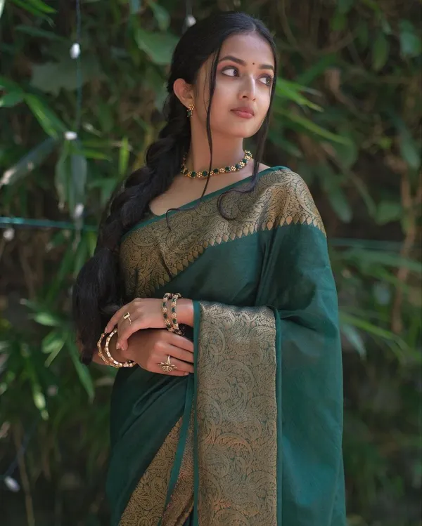 GREEN_PURE_BANARASI_SAREE